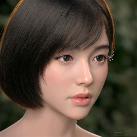 ArtStation-妍，埃德·潘泰拉 Most Beautiful Faces, Tøp Aesthetic, 3d Girl, Model ...
