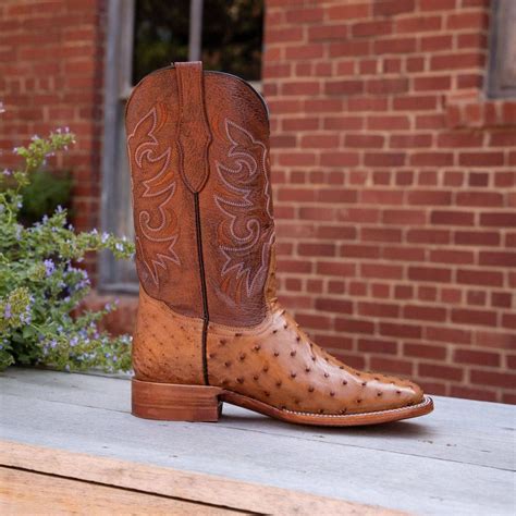 Rustler Brandy Full Quill Ostrich Boots | Handcrafted Western Footwear
