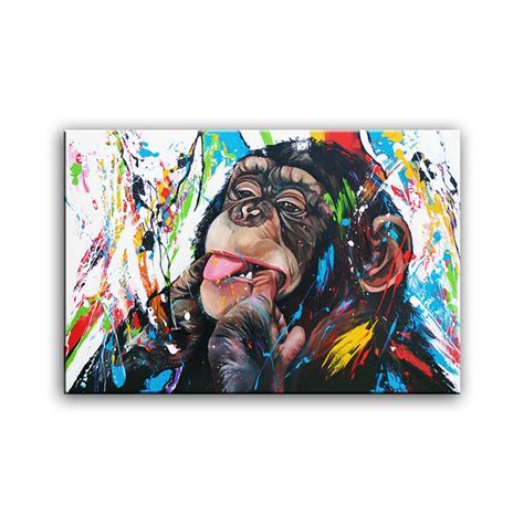 gorilla hand painted oil painting Home decoration painting Modern ...