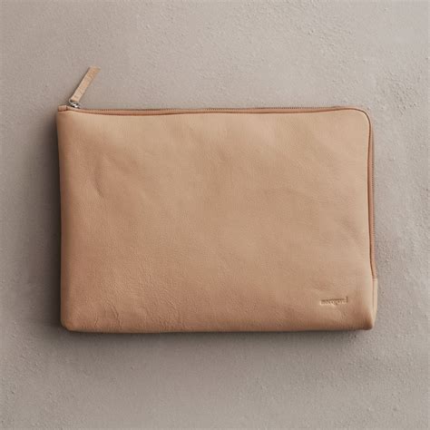 leather laptop case natural norrgavel
