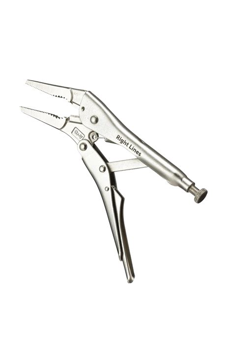 RIGHT LINES 9" Long Nose Locking Grip Pliers | Precision Locking Pliers