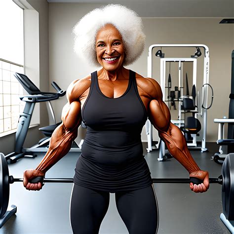 black muscle older woman - Arthub.ai