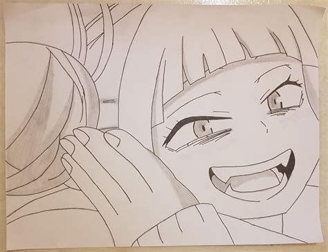 My attempt at drawing Toga : BokuNoHeroAcademia