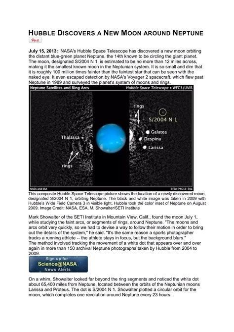 ~~ Hubble discovers ~~ ^^ a new moon ^^ around neptune from nasa at www