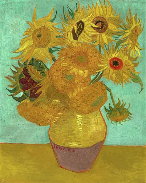 Sunflowers, 1888-1889 Painting by Vincent van Gogh - Pixels