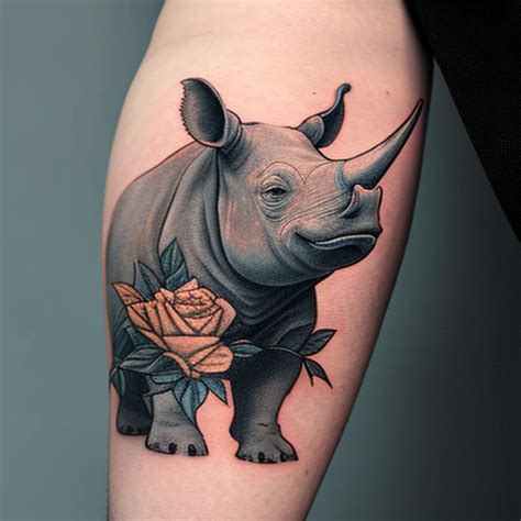 57 Rhino Tattoo Ideas - TattooClue.com