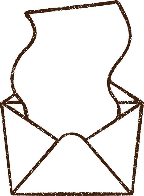 Mail Symbol Charcoal Drawing 9621355 Vector Art at Vecteezy