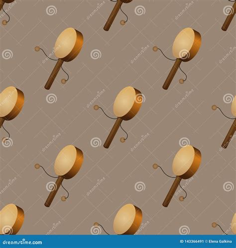 Music Instrument Damaru Cartoon Vector | CartoonDealer.com #143366491
