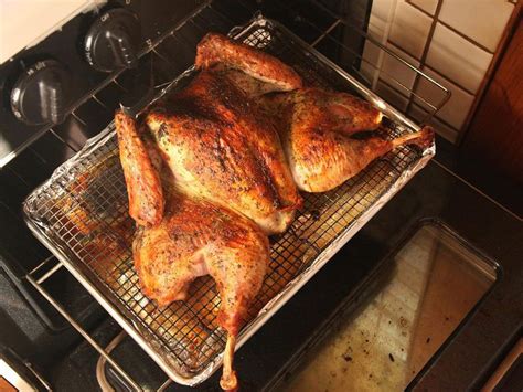 Crisp-Skinned Spatchcocked (Butterflied) Roast Turkey With Gravy Recipe ...