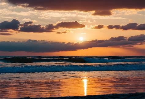 beach sea sunset  stock photo public domain pictures