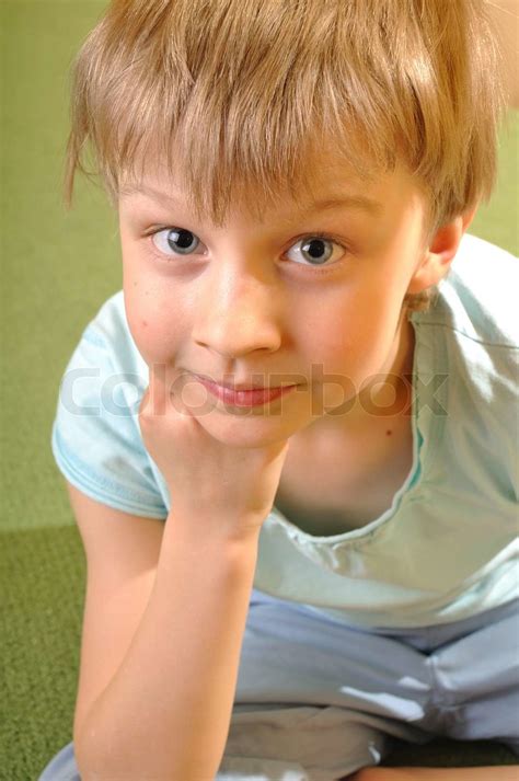 portrait of a 6 year old boy | Stock image | Colourbox