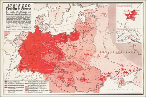 1938 German Nazi Propaganda Map of Europe – Pre-WWII Map Promoting Nazi ...