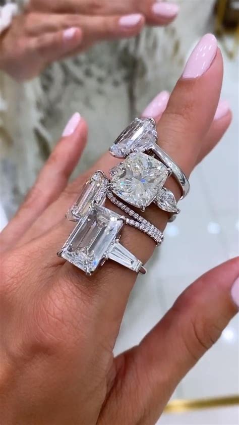HUGE Diamond Engagement Rings [Video] | Huge diamond rings, Celebrity ...