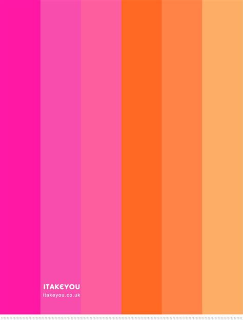 Pink and Orange Colour Scheme #Colour Palette 70 in 2023 | Orange color ...