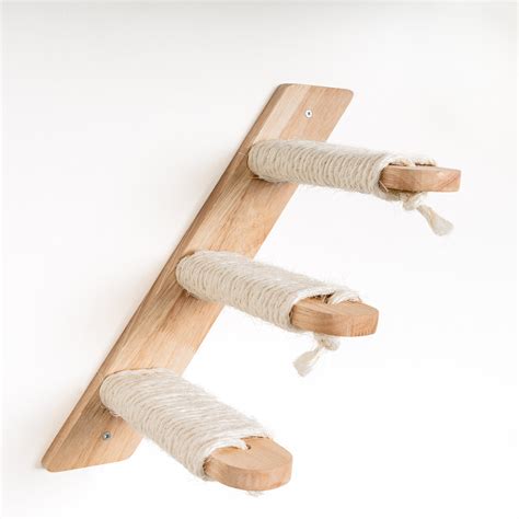 cat climbing wall ladder kit beige