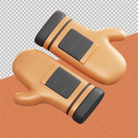 Premium PSD | Farming gloves 3d medical illustrations