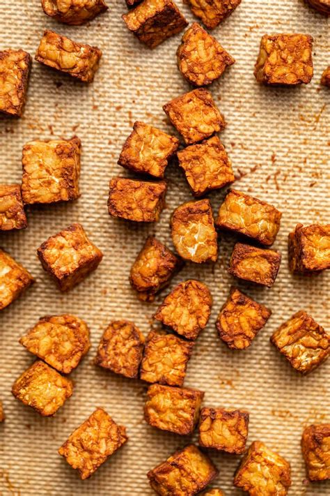 Easy Baked Tempeh (3 Ingredients + SO Crispy!) - From My Bowl