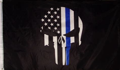 PUNISHER BLUE LINE FLAG – CONFEDERATE FLAGS AND MORE