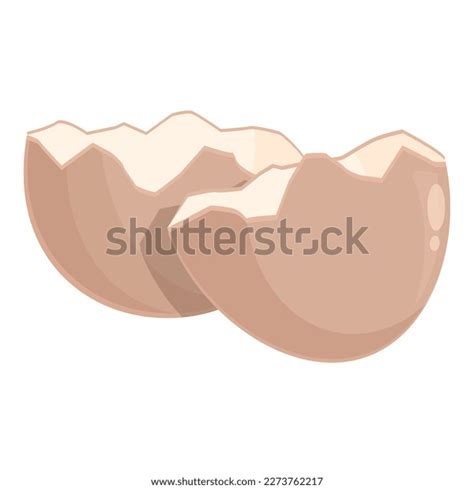 Egg Shell Icon Cartoon Vector Chicken Stock Vector (Royalty Free ...