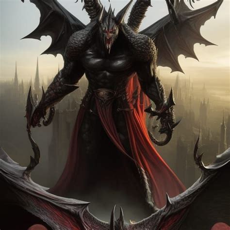A towering demon named Azazel - AI Generated Artwork - NightCafe Creator