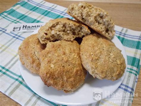 Быстрое печенье из геркулеса и цельнозерновой муки рецепт пошаговый с ...