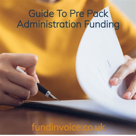 guide  pre pack finance  funding