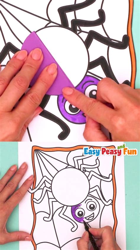 Halloween spider craft template – Artofit