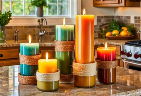 Spice Up Your Kitchen Table with DIY Candle Centerpieces - Totinos Kitchen