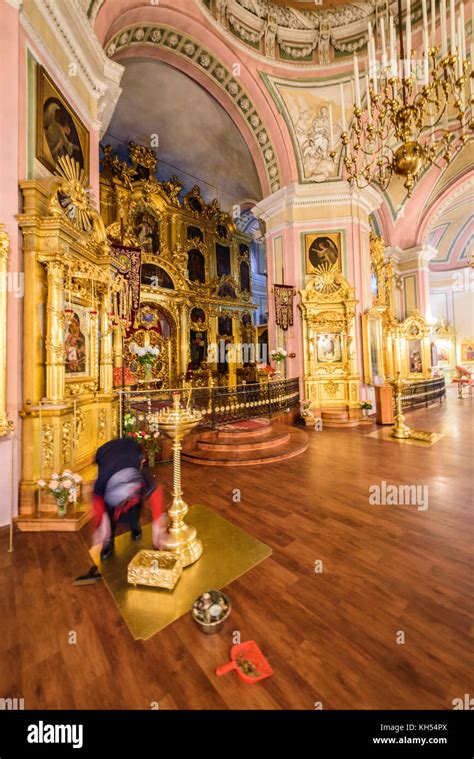 Interior of Vladimirskaya Church, Saint Petersburg (Russia Stock Photo ...