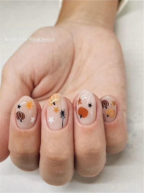 Pin by Cynthia M on Uñas de otoño 🍁🤎🧡🖤 | Nail designs, Halloween ...