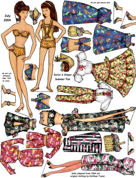 124 best paper dolls - Barbie images on Pinterest | Barbie paper dolls ...