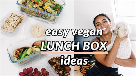 3 Easy Vegan Lunch Box Ideas | Meal Prep - YouTube