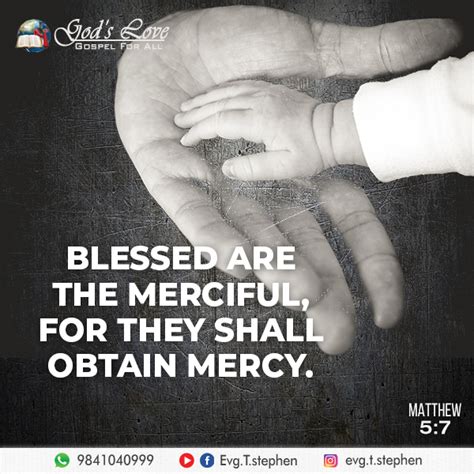 Matthew 5:7 :: God's Love Ministries - Today's Promise