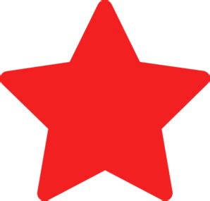 Red star PNG transparent image download, size: 298x285px