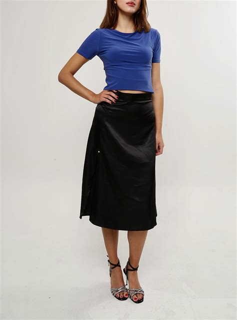 Tango Clothes :: Women's Tango Clothing :: Tango Skirts :: Black Satin