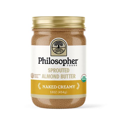 Amazon.com : Philosopher Foods Naked Creamy Sprouted Almond Nut Butter