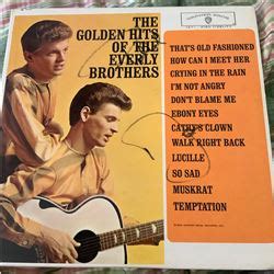 Signed Everly Brothers The Golden Hits Of The Everly Brothers Album Cover