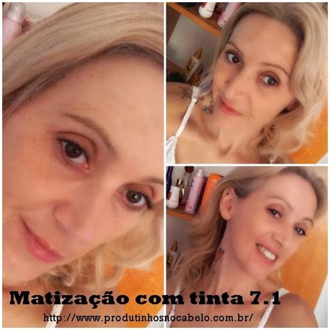 Tinta 7.1 Tira O Laranja Do Cabelo - Taquei a tinta 7.1 no cabelo. - PRODUTINHOS NO CABELO