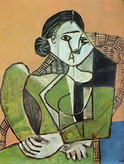 Пабло Пикассо — "Франсуаза, сидящая в кресле", 1953 год