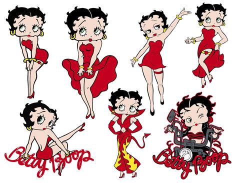 Betty Boop Resin Inserts in Color Betty Boop Inserts Colored - Etsy Finland