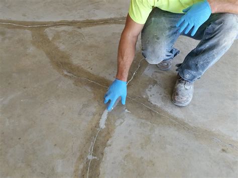 concrete flooring crack repair