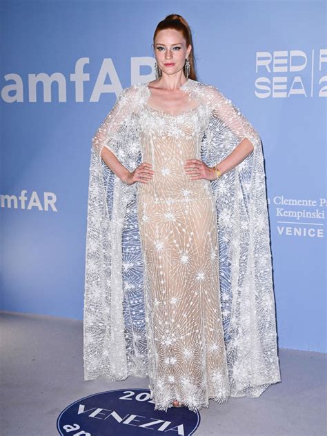 Barbara Meier at Venice Film Festival Featured the AmfAR Gala 2024