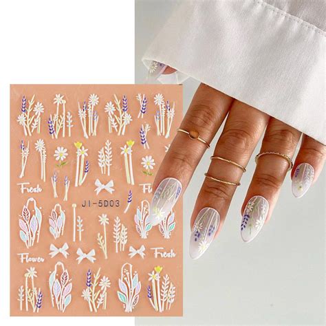 Купить 5D DIY наклейки для дизайна ногтей клейкие наклейки для дизайна ...