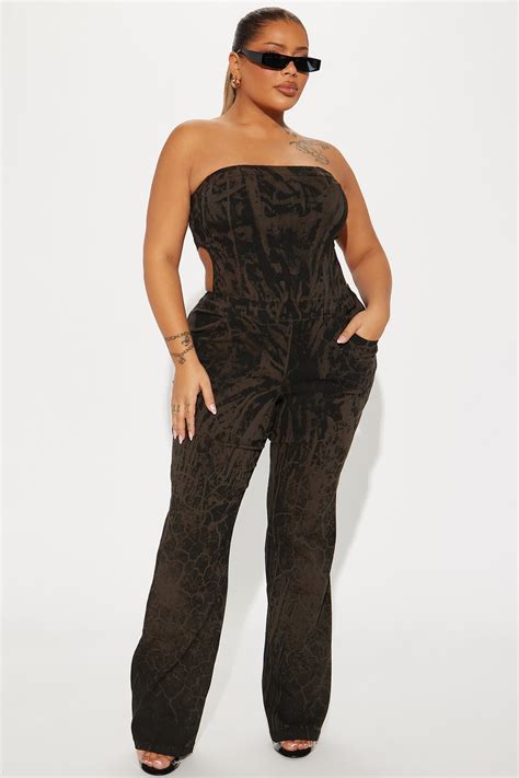Try Harder Jumpsuit - Olive/combo | Fashion Nova
