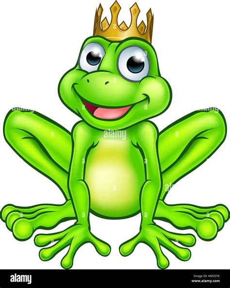 Cartoon Frog Prince Stock Vector Image & Art - Alamy