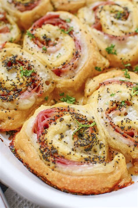 Ham and Cheese Pinwheels - My Incredible Recipes