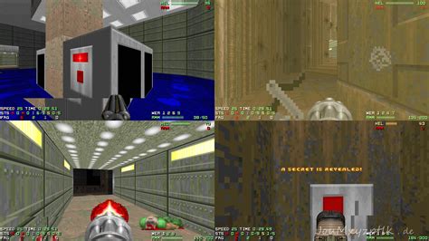 JouMxyzptlk - Doom 2 deathmatch 4 player split screen in 8k 120 fps.