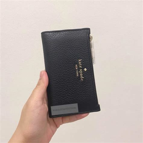 KATE SPADE Leila Small Slim Bifold Wallet in Black | Lazada PH