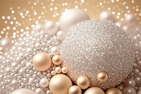 Premium AI Image | Pearl glitter background