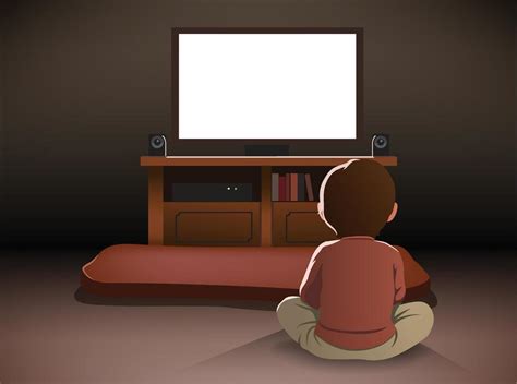 kids watching tv cartoons